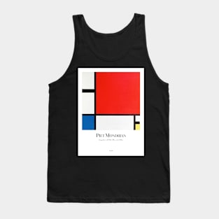 Composition with Red, Blue, and Yellow with text Tank Top